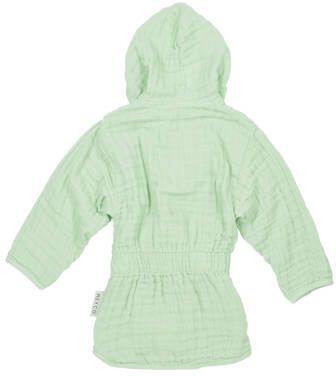 Meyco hydrofiele badjas soft green Groen Katoen Capuchon 98 104