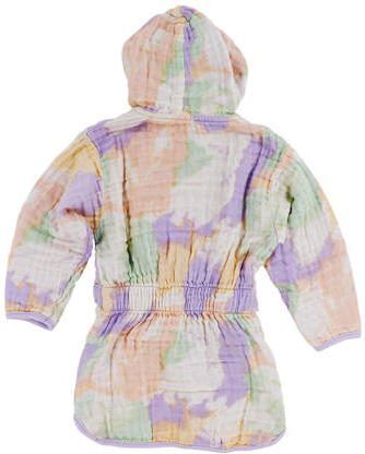 Meyco hydrofiele badjas Tie-dye soft lilac Paars Katoen Capuchon 86 92
