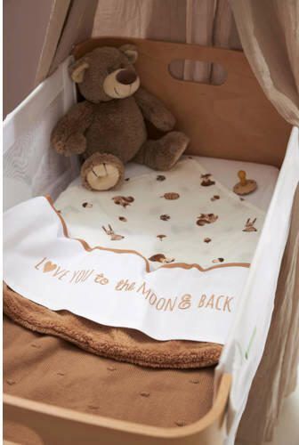 Meyco hydrofiele doek Forest Animals 70x70 cm set van 3 toffee Hydrofiele luiers Bruin - Foto 4