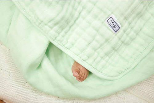 Meyco hydrofiele multidoek 120x120 cm Uni soft mint Hydrofiele luiers Groen - Foto 4