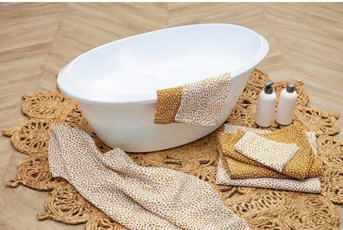 Meyco hydrofiele starterset Cheetah set van 9 wit honey gold Goud - Foto 3