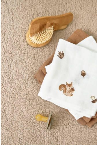 Meyco hydrofiele starterset Forest Animals set van 9 toffee Bruin Dierenprint - Foto 4