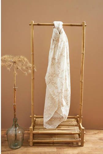 Meyco hydrofiele swaddles set van 2 120x120 cm Branches sand Hydrofiele luiers Beige