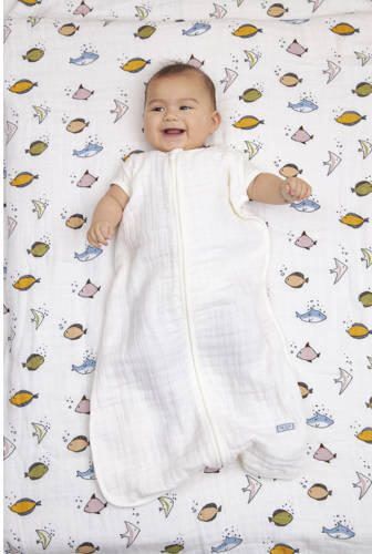 Meyco hydrofiele zomerslaapzak Uni Warm wit Babyslaapzak Ecru Effen 110 cm - Foto 5