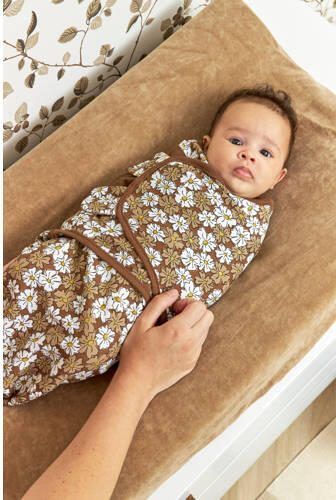 Meyco inbakerdoek Vintage Flower taupe Bruin Bloe 1 - Foto 2