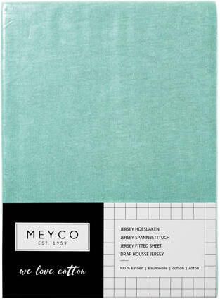 Meyco jersey baby hoeslaken wieg 40x80 90 cm Groen - Foto 4