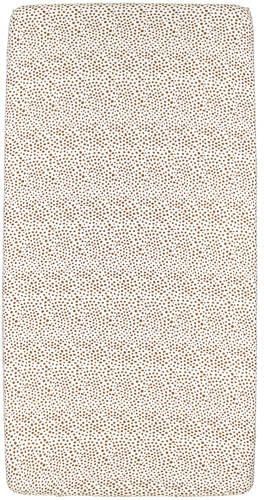 Meyco jersey hoeslaken boxmatras 75x95 cm Cheetah camel Bruin - Foto 2