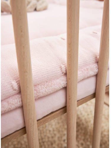 Meyco jersey hoeslaken boxmatras 75x95 cm Soft Pink Roze
