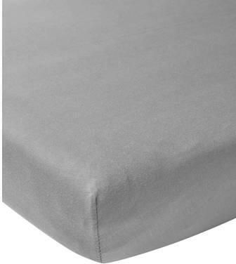 Meyco jersey baby hoeslaken ledikant 60x120 cm Grijs - Foto 4