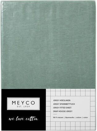Meyco jersey peuterhoeslakenbed 70x140 150 cm Groen - Foto 4