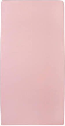 Meyco katoenen hoeslaken wieg 40x80 90 cm (set van 2) Roze Effen - Foto 3