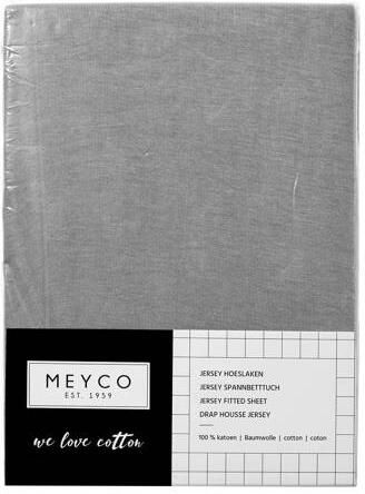 Meyco katoenen jersey hoeslaken co-sleeper 50x90 cm grijs - Foto 2