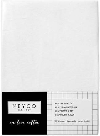 Meyco katoenen jersey hoeslaken co-sleeper 50x90 cm wit - Foto 2