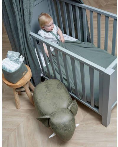 Meyco katoenen jersey hoeslaken junior bed 70x140 150 cm set van 2 forest green Groen - Foto 4