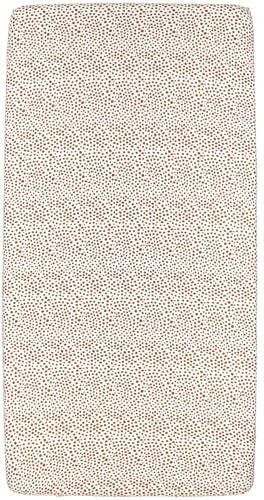 Meyco katoenen jersey hoeslaken wieg 40x80 90 Cheetah camel Bruin - Foto 4