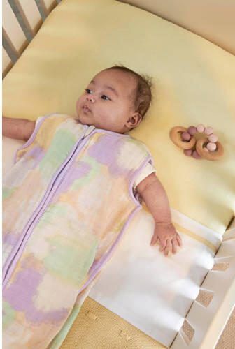 Meyco katoenen jersey junior hoeslaken 70x140 150 soft yellow Geel Effen - Foto 3