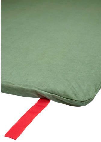 Meyco katoenen jersey matrashoes DeLuxe voor campingbed 60x120cm forest green Hoeslaken Groen - Foto 3