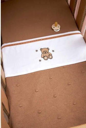 Meyco katoenen jersey wieg hoeslaken 40x80 90 cm set van 2 Toffee Bruin - Foto 2
