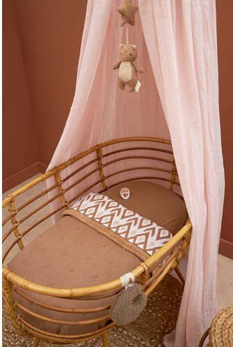 Meyco katoenen jersey wieg hoeslaken 40x80 90 cm set van 2 Toffee Bruin - Foto 3