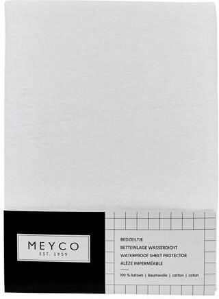 Meyco katoenen molton bedzeil 40x50 cm Kindermatrasbeschermer Wit - Foto 6