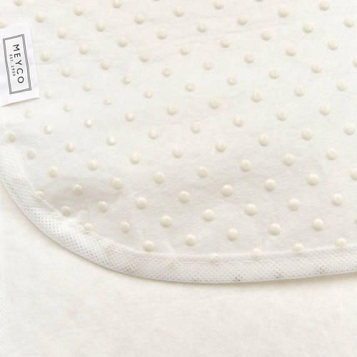Meyco katoenen noppen matrasbeschermer 60x120 cm Kindermolton Wit