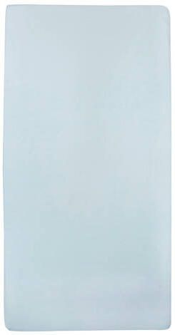 Meyco katoenen hoeslaken ledikant 60x120 cm (set van 2) Blauw Effen - Foto 2