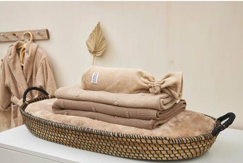 Meyco kruikenzak Velvet 13xh35 cm Sand Bruin Effen - Foto 3