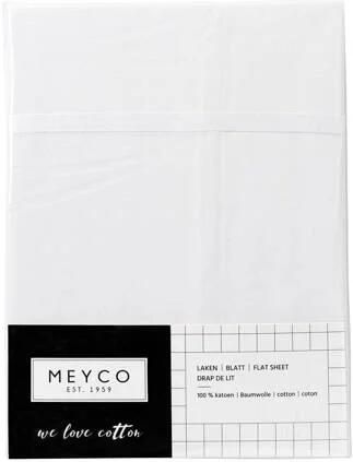Meyco ledikantlaken met bies 100x150 cm wit wit Babylaken - Foto 2