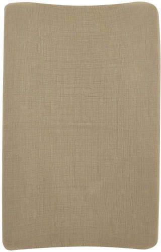 Meyco pre-washed hydrofiel aankleedkussenhoes taupe Bruin Effen