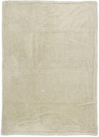 Meyco reversible baby ledikantdeken Knit Basic Teddy 100x150 cm Sand Melange Babydeken Bruin