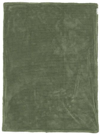 Meyco reversible baby ledikantdeken Mini Knots Teddy 100x150 cm Forest Green Babydeken Groen - Foto 4