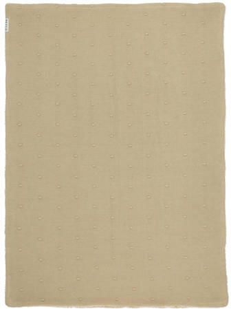 Meyco reversible baby ledikantdeken Mini Knots Teddy 100x150 cm Sand Babydeken Bruin - Foto 4