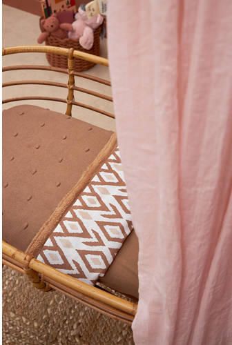 Meyco reversible baby wiegdeken Mini Knots Teddy 75x100 cm Toffee Babydeken Bruin - Foto 2