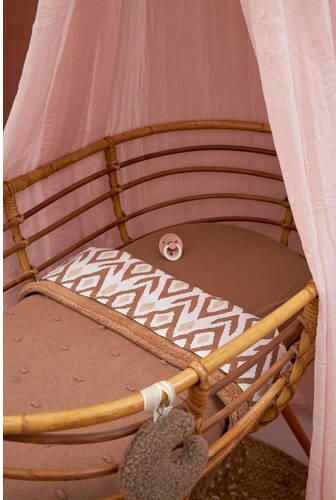 Meyco reversible baby wiegdeken Mini Knots Teddy 75x100 cm Toffee Babydeken Bruin - Foto 3