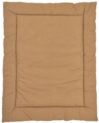 Meyco reversible boxkleed Ikat Uni 80x100 cm Sand Toffee Bruin - Foto 4