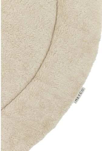 Meyco rond boxkleed Knit Basic sand melange Beige | Boxkleed van - Foto 4