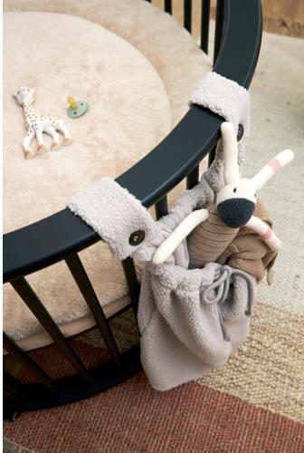 Meyco rond boxkleed Knit Basic sand melange Beige | Boxkleed van - Foto 2