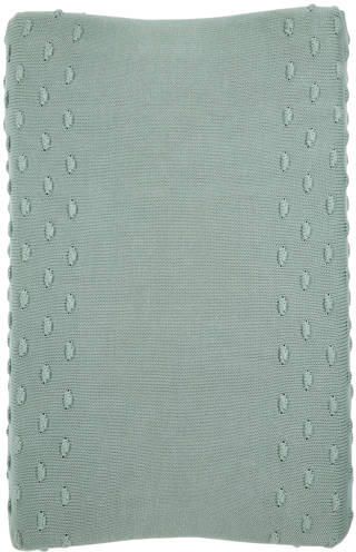 Meyco Silverline Knots aankleedkussenhoes 70x45 cm groen Effen