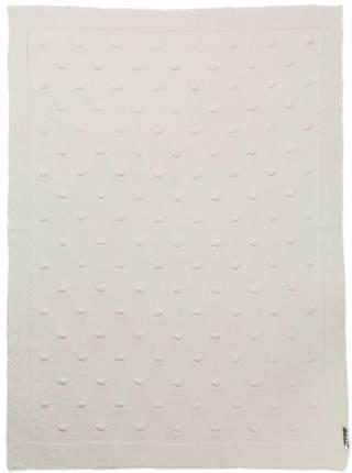 Meyco Silverline Knots wiegdeken 75x100 cm gebroken wit Babydeken Ecru - Foto 4