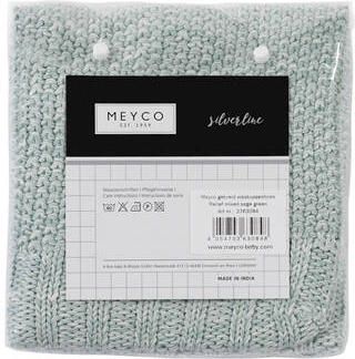 Meyco Silverline Relief Mixed aankleedkussenhoes 45x70 cm groen - Foto 4