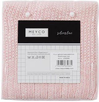 Meyco Silverline Relief Mixed aankleedkussenhoes 45x70 cm roze - Foto 4