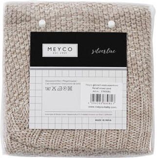 Meyco Silverline Relief Mixed aankleedkussenhoes 45x70 cm zand Beige - Foto 3