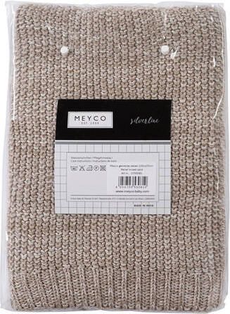Meyco Silverline Relief Mixed ledikantdeken 100x150 cm zand Babydeken Beige - Foto 3