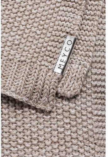 Meyco Silverline Relief Mixed ledikantdeken 100x150 cm zand Babydeken Beige - Foto 2