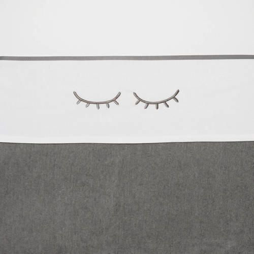 Meyco Sleepy eyes wieglaken 75x100 cm grijs Babylaken - Foto 2