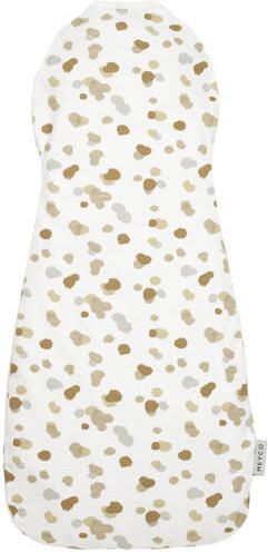 Meyco Stains cocoon inbakerslaapzak sand 70cm Inbakerdoek Beige Stip - Foto 4