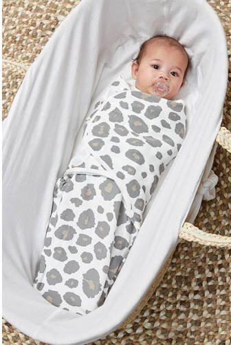 Meyco swaddle 0-3 mnd Panter neutral Inbakerdoek Beige - Foto 2