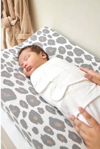 Meyco swaddle inbakerdoek Uni Offwhite Wit Effen 1 - Foto 3