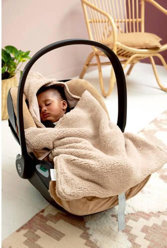 Meyco teddy voetenzak beige | Voetenzak van | Baby > Onderweg > Kinderwagens & buggy's - Foto 4