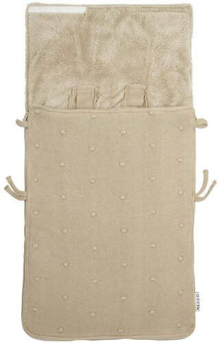 Meyco voetenzak Knit Basic sand Beige | Voetenzak van